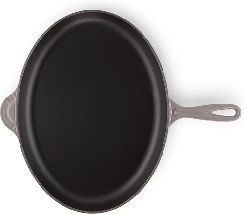 Miniatura 2 de Le Creuset Sartén ovalada de hierro fundido esmaltado de 15.75 pulgadas, ostra