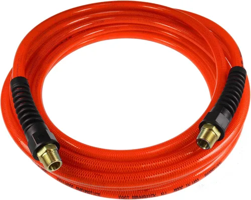 Coilhose Pneumatics PFE40504TR Flexeel Manguera de Aire de Poliuretano Reforzado, ID de 1/4 de Pulgada, Longitud de 50 Pies con (2) Accesorios de