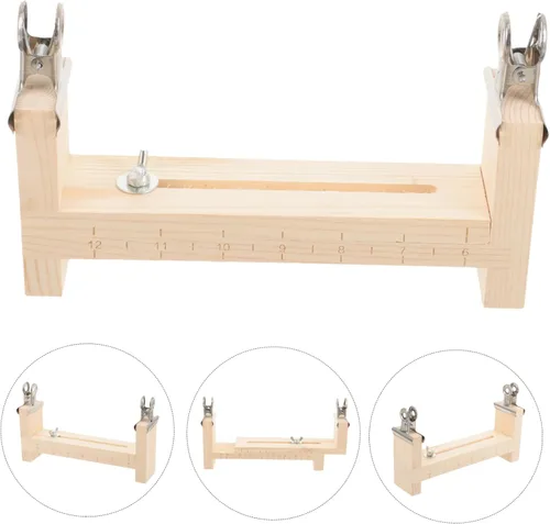 Miniatura 3 de FUNOMOCYA 1 juego de manualidades de tejer herramienta de fabricación de cuerda de tejer de madera para tejer pulsera pulsera herramienta tejida kit