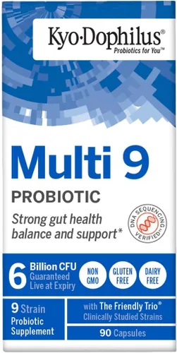 Miniatura 3 de Kyolic Kyo-Dophilus Multi 9 Probiótico, fuerte equilibrio de la salud intestinal y apoyo*, 90 cápsulas