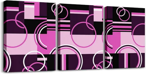 Miniatura 12 de Erosebridal Bohemian Wall Decor 12"x16" 3 Piece Country Southwestern Canvas Wall Art Boho Aztec Arrows Diamond Poster Print Black Gray Geometric