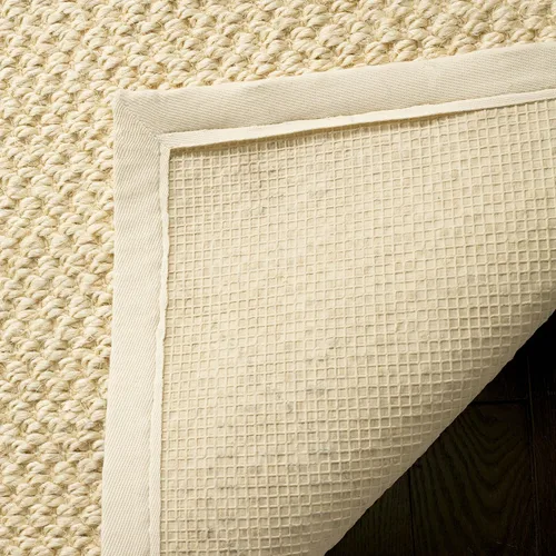 Miniatura 23 de SAFAVIEH Alfombra de área 2x3 - Colección de fibra natural - Chocolate, sisal, diseño tejido con borde (NF525D)