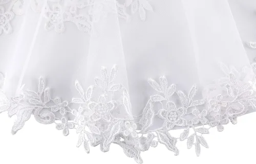 Miniatura 6 de Ayliss Chales de boda de encaje para mujer para novia bordados bolero capa de hombro para noche graduación vestido de fiesta