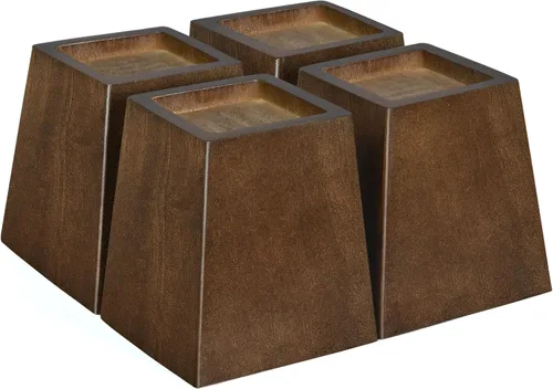Miniatura 15 de Elevadores de cama de madera (4 piezas redondas de 2 pulgadas)