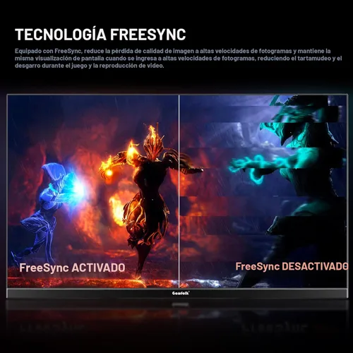 Miniatura 3 de Gawfolk - Monitor para juegos de 24.5 pulgadas, PC 200Hz, pantalla FHD 1080p, altavoces incorporados, 1ms sin bisel, FreeSync, 99% sRGB, ángulo