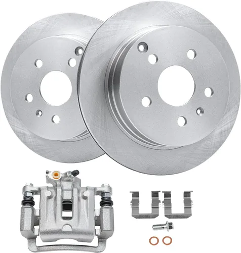 Miniatura 28 de Detroit Axle - Kit de freno delantero para Volkswagen Golf Jetta City Beetle Rotores de freno de disco de repuesto pastillas de freno de cerámica