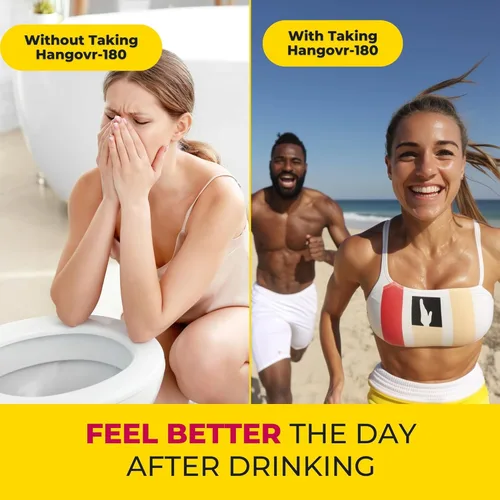 Miniatura 6 de Hangovr 180 Tri-Power Before Drink Defense - Paquete de 4 – Apoya la salud del hígado y el cerebro, siéntete más fresco y mejor energía – Tomar