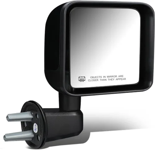 Miniatura 11 de DNA Motoring OEM-MR-CH1320271 Ajuste manual de estilo de fábrica con espejo lateral izquierdo de vidrio calentado compatible con Wrangler 07-18