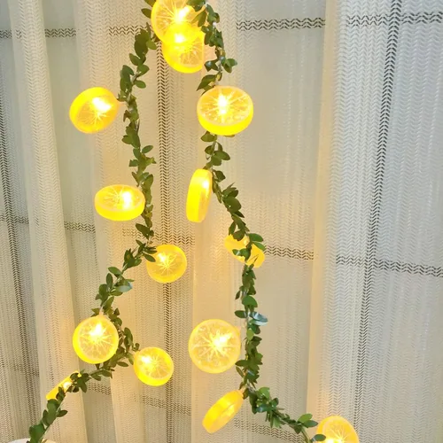 Guirnalda de luces de hiedra y hojas de hiedra con 20 luces LED alimentadas por pilas para decoración de fiestas de cumpleaños en interiores y