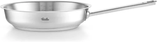 Fissler Original-Profi Collection - Sartén de acero inoxidable de 9.5 pulgadas, fabricada en Alemania, superficie de sellado Novogrill, lista para