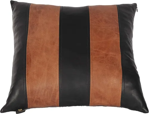 Miniatura 25 de LL LEATHER LOVERS Funda de almohada de piel de cordero - Funda de cojín para sofá, fundas decorativas para sala de estar y dormitorio, 20 x 20 Negro