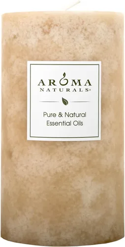 Miniatura 24 de Aroma Naturals Vela de Pilar Perfumada con Aceite Esencial de Naranja, Clavo y Canela, Peace Pearl, 2.5 pulgadas x 4 pulgadas