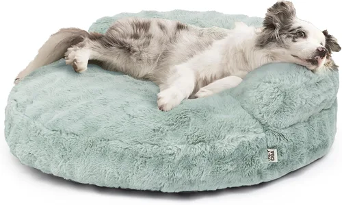 Miniatura 29 de EHEYCIGA Sofá cama suave para gatos de interior, cama extra pequeña esponjosa para perros con funda extraíble lavable, sofá para mascotas, Camello