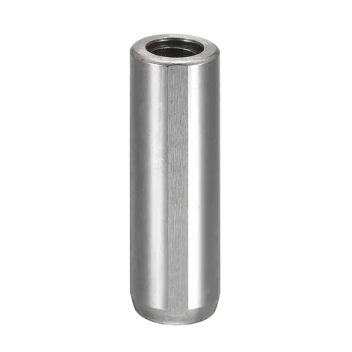 Miniatura 8 de uxcell M8 Pasador de rosca interna 0.512x1.181 in Chaflanado ranura de escape plana Pin cilíndrico Cama Estantería Dispositivos metálicos Pines