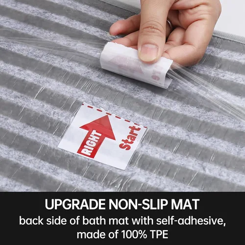 Miniatura 7 de COSY HOMEER - Alfombra antideslizante para esquinas de peldaños interiores, alfombras de escaleras para despegues resistentes al deslizamiento