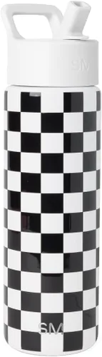 Miniatura 91 de Simple Modern botella de agua reutilizable con tapa con pajilla, de acero inoxidable con aislamiento al vacío, para gimnasio, viajes y deportes