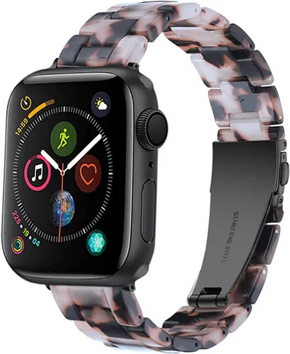 Miniatura 23 de HOPO Compatible With Apple Watch Band Thin Lightweight Resin Strap Bracelet Fashion Wristband Replacement For iWatch Bands Series Ultra 11 10 9 8 7