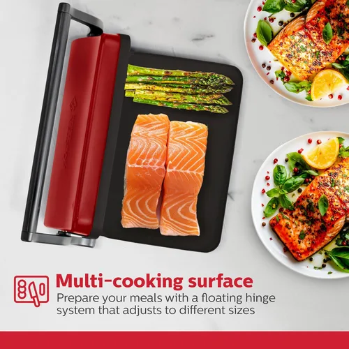 Miniatura 2 de Holstein Housewares - Plancha eléctrica de 2 rebanadas, máquina de sándwiches antiadherente con temperatura ajustable, mango de toque frío
