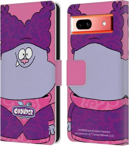 Miniatura 8 de Head Case Designs Officially Licensed Chowder: Animated Series Character Art Graphics Leather Wallet Case Compatible with Google Pixel 7a