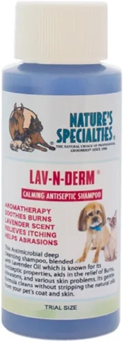 Miniatura 9 de Nature's Specialties Lav-N-Derm Champú antiséptico calmante ultra concentrado para mascotas, hace hasta 50 galones, alivia varios problemas de piel