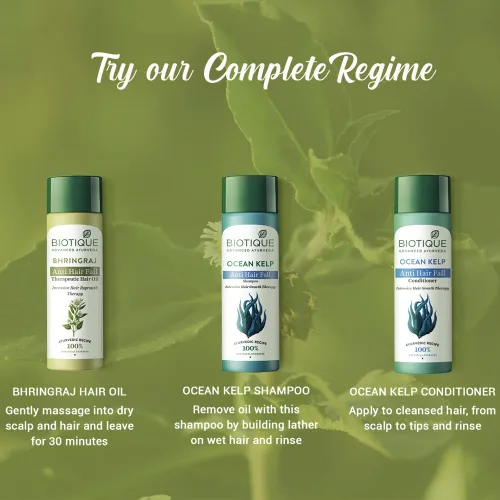 Miniatura 8 de Biotique Botanicals Bhringraj Aceite terapéutico para el crecimiento del cabello, 4,06 onzas líquidas