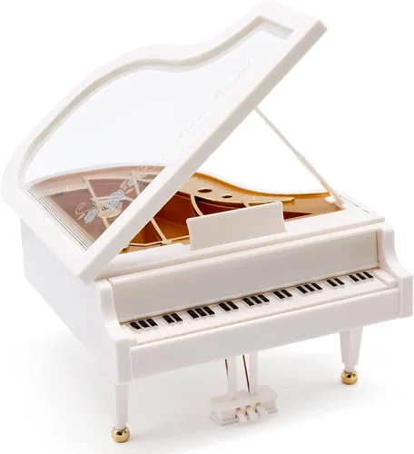 Caja de música de piano, cajas musicales de cuerda, caja de música clásica para niñas, regalo de cumpleaños o decoración de escritorio