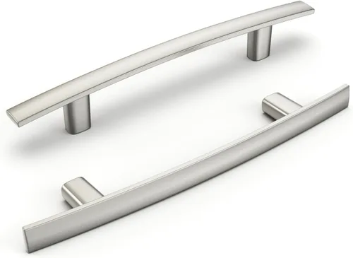 Miniatura 37 de homdiy Paquete de 10 manijas de gabinete de latón antiguo con agujero central de 3 pulgadas, aleación de zinc resistente, tiradores de cajón de arco
