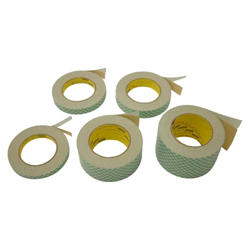 Miniatura 3 de 3M - Cinta adhesiva de goma de doble cara (1,345.1 ft), 1/2 pulgada x 36 yardas, color blanco roto