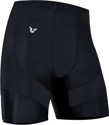 Miniatura 4 de HUGE SPORTS Pantalones cortos de natación de compresión para hombre, traje de baño activo fresco y seco, pantalones cortos de entrenamiento, mallas