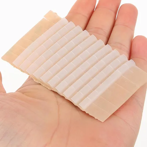 Miniatura 8 de Angoily 100 unidades de agarres transparentes de goma antideslizante para colgar ropa, tiras de hombro para perchas de madera y plástico