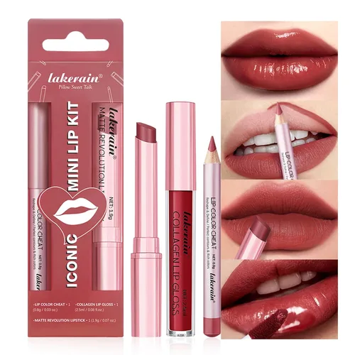Miniatura 17 de BestLand Juego de 12 Labiales Líquidos Mate + Lápices Delineadores de Labios, Juego de Maquillaje de Labios de Un Solo Paso, Pigmento Aterciopelado