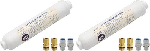 Miniatura 7 de HYDRO MASTER FILTRO DE CARBONO EN LÍNEA CON CONEXIÓN NPT de 1/4 pulgadas, 10 pulgadas x 2 pulgadas.