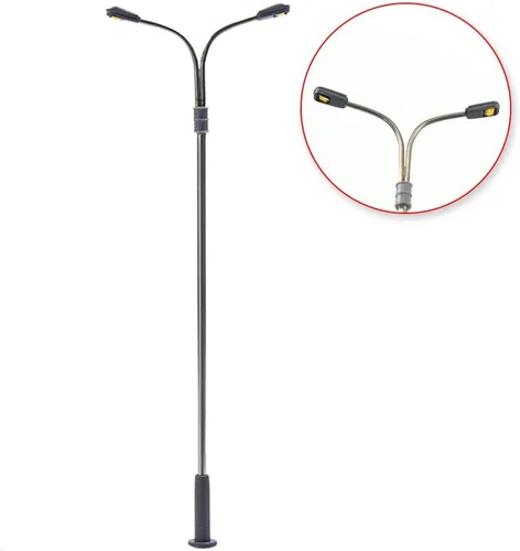 Miniatura 4 de LQS13W 10pcs modelo ferroviario tren lámpara poste calle luces HO OO TT escala LED nuevo