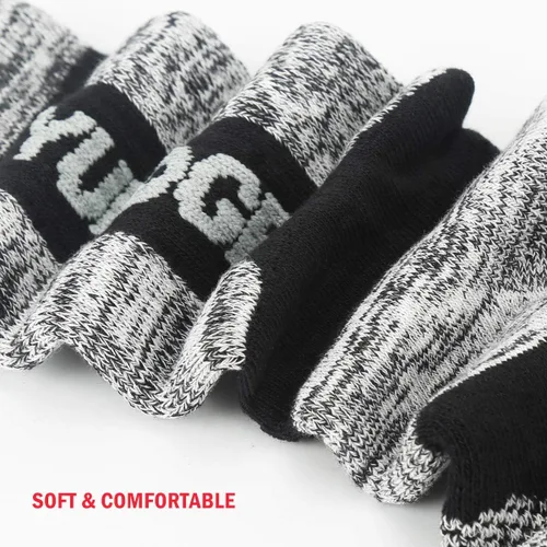 Miniatura 8 de YUEDGE Calcetines atléticos acolchados de rizo de algodón para hombre calcetines térmicos más gruesos y cálidos calcetines de trabajo para hombres