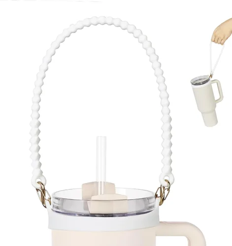 Miniatura 11 de Mango para botella de agua, soporte de silicona suave y duradero, eslinga, cordón, portador con correa, se adapta a la mayoría de botellas de agua