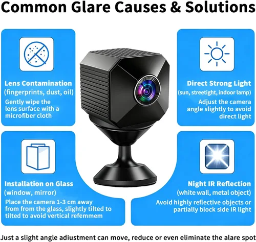 Miniatura 5 de Mini cámara – Mini cámara de seguridad inalámbrica 4K mejorada 2026, pequeña cámara WiFi para interiores con visión nocturna sin brillo, alertas
