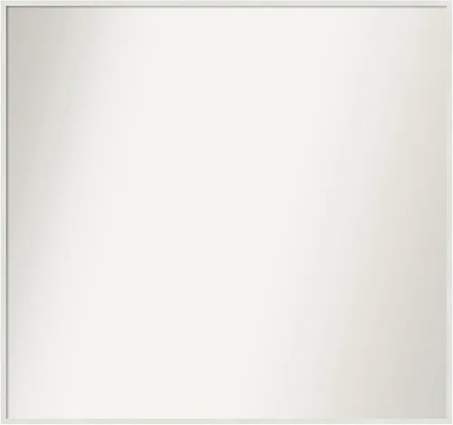 Miniatura 844 de Amanti Art Espejo de baño blanco para sobre el fregadero, 32 x 45 pulgadas, espejo de tocador rectangular blanco esbelto, marco de madera moderno