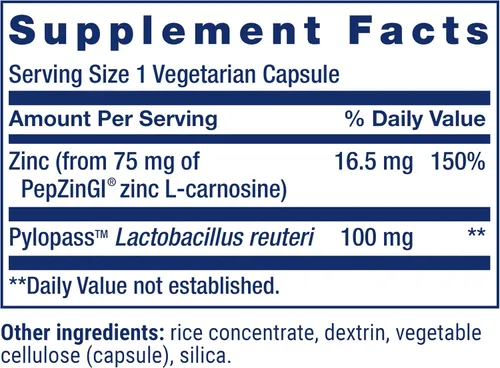 Miniatura 3 de Life Extension Gastro-Ease™, L-carnosina de zinc, probióticos Pylopass™ Lactobacillus reuteri, suplemento de digestión, salud intestinal, comodidad