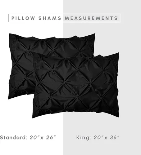 Miniatura 3 de Elegant Comfort Juego de edredón con pliegues pinzados de 8 piezas - Cama completa en una bolsa para todas las estaciones, incluye juego de sábanas