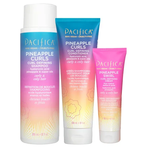 Miniatura 17 de Pacifica Juego de Champú y Acondicionador Rizos de Piña – Cuidado Capilar Definidor de Rizos para Cabello Rizado y Crespo, Realza el Volumen
