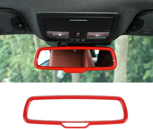 Miniatura 8 de RAZPOY Cubierta de espejo retrovisor interior para Dodge Challenger 2015-2024 y Charger Durango 2011-2024 y Ram 2010-2017, fibra de carbono