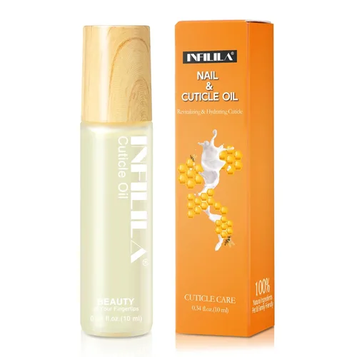 NXJ INFILILA Aceite de cutícula tamaño de viaje, mini aceite de cutícula reparado sequedad uñas y cutículas, hidrata y fortalecedor para el cuidado