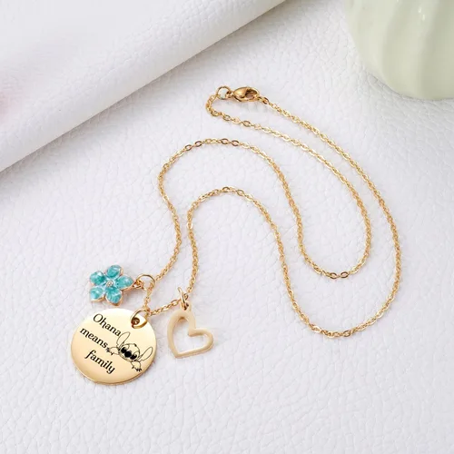 Miniatura 4 de MIXJOY Bonito collar de dibujos animados de Stitch para mujeres y niñas, inspirado en el cumpleaños de Stitch para nieta, hija, sobrina