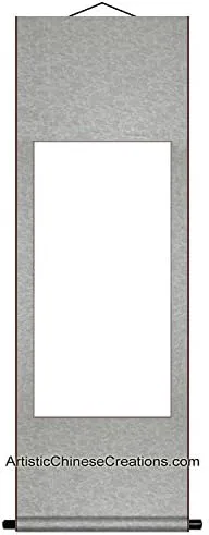 Suministros de arte chino/pergaminos de pared en blanco/pintura china en blanco y caligrafía desplazamiento de pared – Calidad premium 100% hecha a