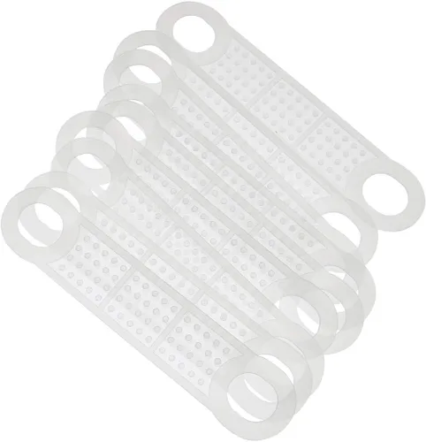 Miniatura 7 de 40 piezas de goma antideslizante para colgar ropa, agarres resistentes al viento, accesorios para colgar, color negro