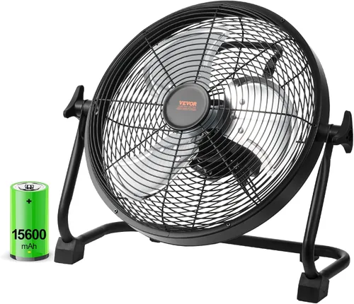 Miniatura 11 de VEVOR Ventilador de Piso, 3 Velocidades Alta Velocidad Trabajo Pesado Ventilador Industrial de 18 Pulgadas, 4000 CFM Inclinación Ajustable 360°