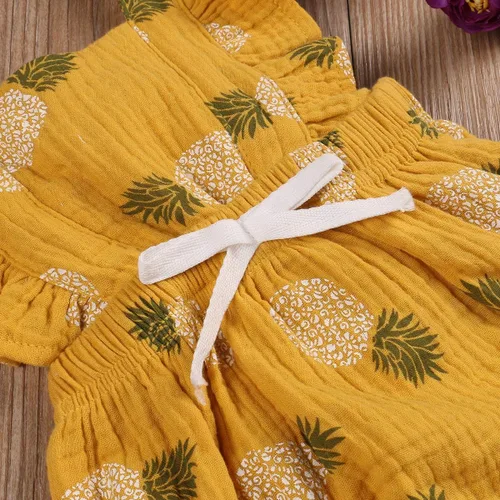 Miniatura 6 de Mameluco con volantes para bebé recién nacida, con diadema, ropa de verano