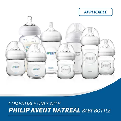 Miniatura 3 de Paquete de 2 asas de biberón compatibles con biberones Philips Avent, soporte para biberones, color blanco 2 Pack blanco