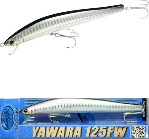 Miniatura 34 de LUCKY CRAFT FlashMinnow 125 YAWARA, señuelos de pesca de agua salada, accesorios y equipo de pesca de surf Jerkbait, señuelos de pesca de fletán