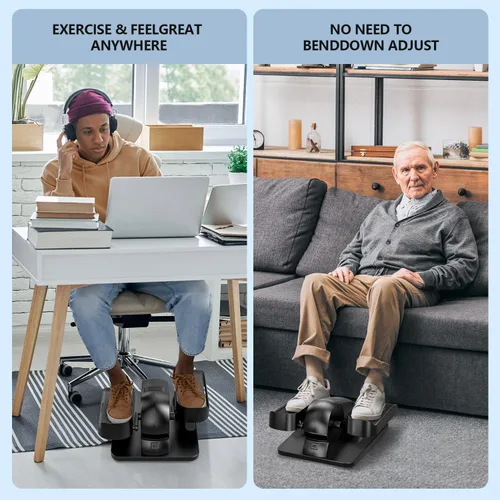 Miniatura 4 de Under Desk Elliptical Machine for Senior Mini Elliptical Leg Exerciser with Remote Quiet Portable Electric Seated Foot Pedal Exerciser for Home